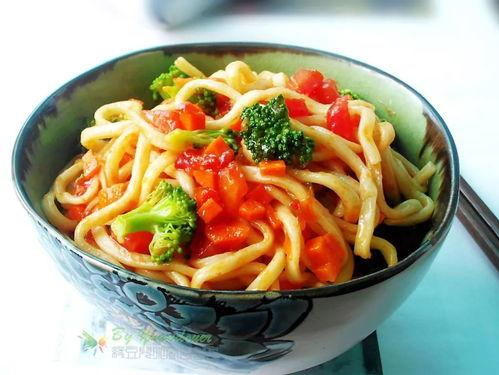 明星网红简单拌面图片大全